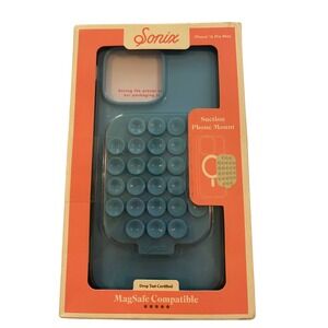 Sonix iPhone 14 Pro Max Suction Phone Mount Case Light Blue‎